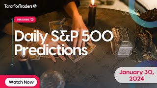 Psychic Is 98 Accurate At Predicting The Stock Market  SampP 500 Predictions for January 30 2024 [upl. by Zednanref]