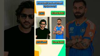 Virat Kohli and Ms dhoni Life journey Age transportation💥 trendingshorts viratkohli msdhoni csk [upl. by Harl87]