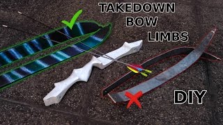 DIY Takedown Bow Limbs Steel And Skis [upl. by Fanechka946]