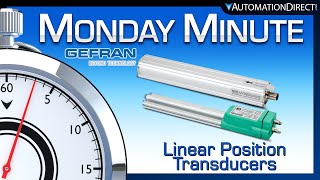 GEFRAN Linear Position Transducers  Monday Minute at AutomationDirect [upl. by Feola]