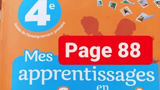 4 AEP page orthographe 88 les noms féminins en  ie mes apprentissages en français [upl. by Arhna]