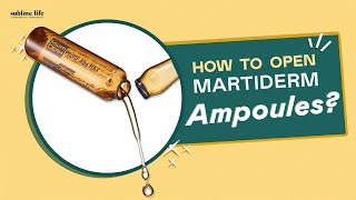 How To Open Ampoule Correctly ftMartiderm I Best Way To Open And Apply Ampoule [upl. by Edrahs]