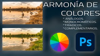 Armonía de colores monocromáticos análogos tríadicos y complementarios en Photoshop [upl. by Mariano]