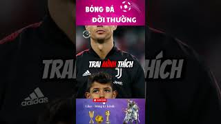 Ronaldo Jr Bất Ngờ Trước Câu Hỏi Của Bố Về Messi  cauthubongda football ronaldo messi cr7 [upl. by Adelle]