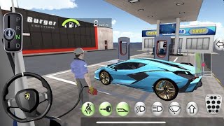 3D Driving Class Simulation  Funny Police Officer Refuel His Super Car Gas Crazy Driving Gameplay [upl. by Barris]