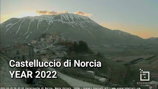 Timelapse Castelluccio di Norcia  YEAR 2022 [upl. by Nosredneh]