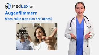 Augenflimmern  Das kannst du tun  Wann zum Arzt  Ursachen amp Behandlung amp Therapie [upl. by Dafodil]