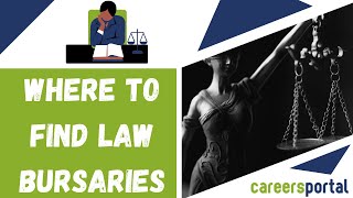 Where To Find Law Bursaries  Careers Portal [upl. by Sedgewinn]