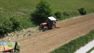 Zetor 6245  Frezanje naše najduže njive  Howard Rotavator [upl. by Derron]