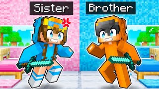 Nico’s Sister vs Nico’s Brother in Minecraft [upl. by Eelrac]