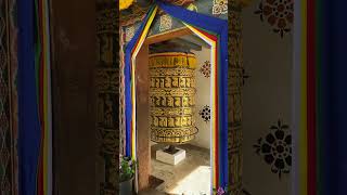 Prayer wheel at Chimi Lhakang Bhutan fertility temple bhutanculture bhutan fertility buddhist [upl. by Anaerda]