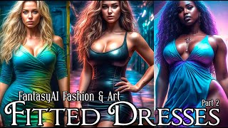 Fitted Dresses Pt 2  AI Art amp Fashion [upl. by Trutko]