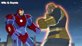 Iron Man Gigante vs Thanos ♦ Los Vengadores Unidos T02E26 ♦ Español Latino [upl. by Newo940]