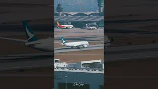 Cathay Pacific A350 take off [upl. by Ennahgiel451]