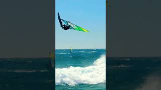 Windsurfing ONE FOOTED BACK LOOP [upl. by Atinnor820]