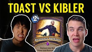 Hearthstone DISGUISED TOAST VS KIBLER  RENOUNCE WARLOCK INTO RAZA PRIEST [upl. by Sadira928]