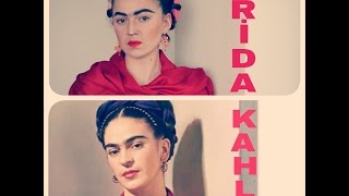 Frida Kahlo Makyaj ve Saç  Frida Kahlo Transformation Makeup and Hair [upl. by Ott]