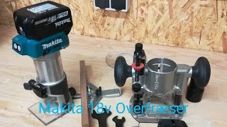 Makita 18v Overfræser DRT50ZJ [upl. by Acacia]