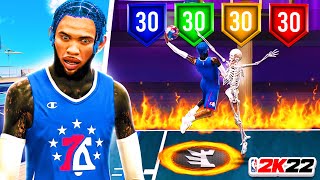 MY NEW SLASHING PLAYMAKER BUILD TOOK OVER THE STAGE IN NBA 2K22 CRAZY CONTACTS DUNKS IN SEASON 7 [upl. by Barmen913]