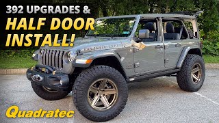 Jeep Wrangler Rubicon 392 Upgrades amp Dual Door Group Half Door Install [upl. by Enilemme]