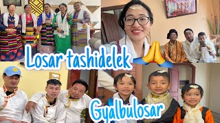 Losar tashidelek everyone🙏losar vlog 2024 Celebrating with familyGesu’s weaning ceremonylhosar [upl. by Heiney46]