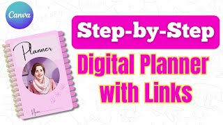 Stepbystep Canva Digital Planner Design [upl. by Bigot660]