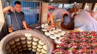 Uzbekistans most delicious street food Tandoori KOSA SAMOSA [upl. by Luna437]