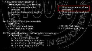 states of matter past paper mcqs mdcat [upl. by Ontine]