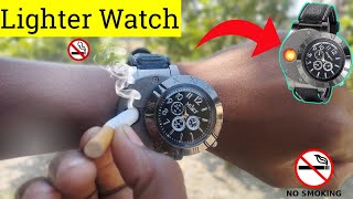 Lighter watch unboxing and review 🚭🚭🚭 blue seed bbd usb charging watch🚭🚭🚭 smoking watch 🚭🚭🚭 [upl. by Secilu]