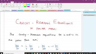 CauchyRiemann Equations in Polar Form and Examples [upl. by Trow]