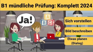 Mündliche Prüfung Deutsch B1  Gemeinsam etwas planen Bildbeschreibung und sich vorstellen [upl. by Benny295]