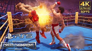 Big Rumble Boxing PS5  Rocky Balboa Arcade Walkthrough  4K 60ᶠᵖˢ ✔ [upl. by Yneffit]