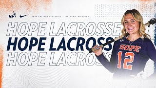 Hope vs Chicago  Womens Lacrosse 33024  NCAA D3 Lacrosse [upl. by Ahsekar]