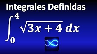 07 Integral definida de una raíz cuadrada cambio de variable cambio en límites de integración [upl. by Nappie]