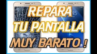 COMO REPARAR PANTALLA DE CRISTAL DE MOVIL GRIETA ROTO BARATO SAMSUNG HUAWEI IPHONE LG RAJADO [upl. by Girard97]