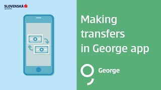 Slovenská sporiteľňa Making a transfer in George app [upl. by Florenza]