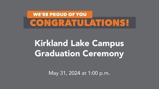 Kirkland Lake  Graduation Ceremony [upl. by Margaretta130]