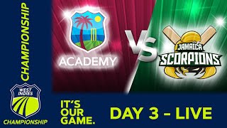 🔴 LIVE WI Academy v Jamaica  Day 3  West Indies Championship 2024  Friday 15th March [upl. by Pascale]