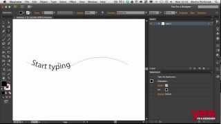 Type on a Path in Photoshop Illustrator and InDesign [upl. by Nerrot]