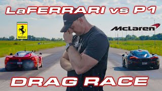 Ferrari LaFerrari vs McLaren P1 DRAG RACE  WHAT REALLY HAPPENED [upl. by Suolevram]