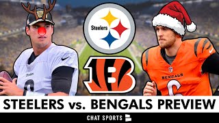 Steelers vs Bengals Preview Injury Report amp Keys To Victory  Will Rudolph Save Christmas [upl. by Siloa]