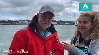 OGR2023 Leg 2 Cape Town to Auckland 1st arrival Team Translated9 Part 2 crossing finish line [upl. by Hafital]