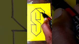 3d letter ssatisfying drawing art [upl. by Haynor]