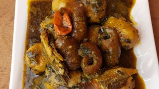 how to cook spicy and delicious 😋 porridge cocoyam vegetables [upl. by Rotsen709]