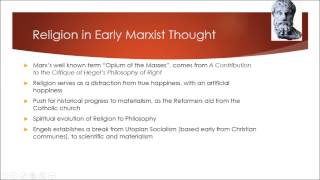 Explaining Marxist Perspectives on Religion [upl. by Nnednarb]