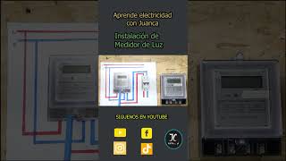 INSTALACION DE MEDIDOR DE LUZ aprendaelectricidadbasicaelectricidadelectricidaddomestica [upl. by Vidovik891]