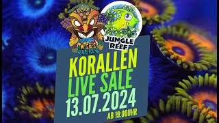 Korallen Live Sale bei Jungle and Reef  DNZ Korallen Angebote für euer Meerwasseraquarium [upl. by Rabbaj801]