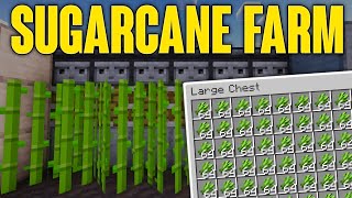 The Easiest Automatic Sugarcane Farm in Minecraft 121 [upl. by Itsirhc]