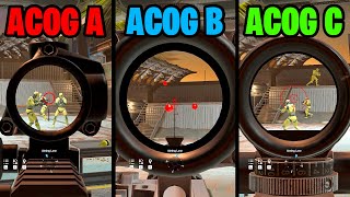 What is The BEST Acog in Rainbow Six Y9S1 [upl. by Ilana]