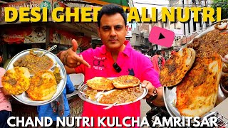 Amritsar Food Tour  Famous Nutri kulcha in Amritsar  Indian Street food  amritsarstreetfood [upl. by Llerrem]